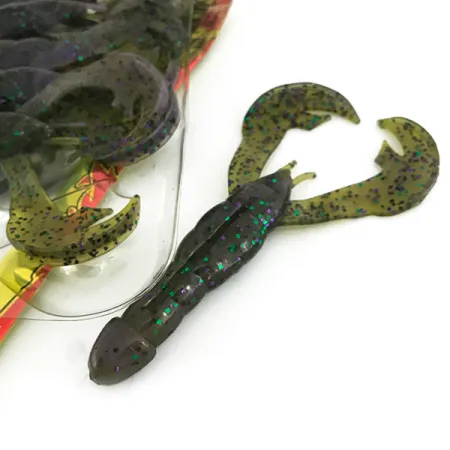 Strike King Rage Tail Softbait, Hard Candy, 10cm, Koffiegeur, #6958