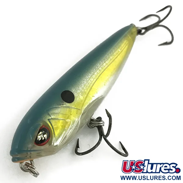 Gary Yamamoto Tate' Pencil Walker, Teal/Geel, 10g, Topwater, #6960