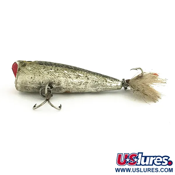 Rebel POP-R Popper, Zwart-Zilver, 7g, Veren Dreg, #6961