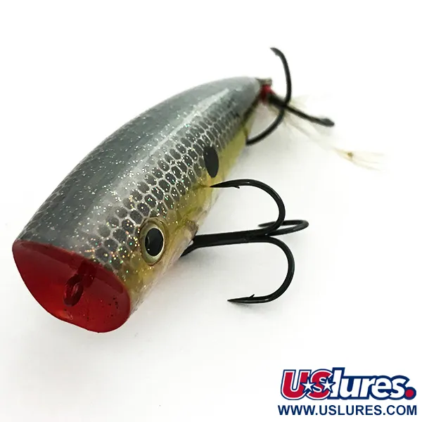 Strike King Spit-N-King Popper, Goud/Zilver, 14g, Veren, #6966