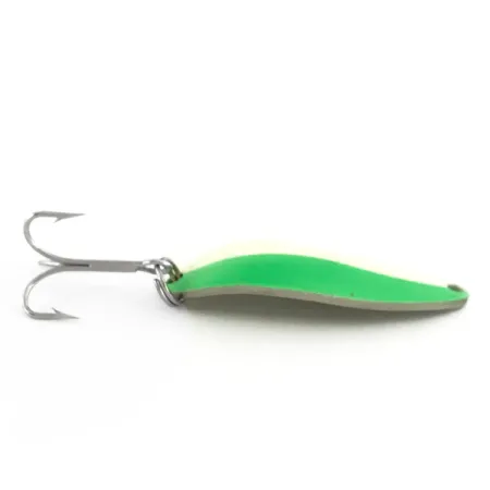 Seneca Little Cleo (Hula Girl) Glow Lepel, Wit/Groen/Nikkel, 18g, #6969