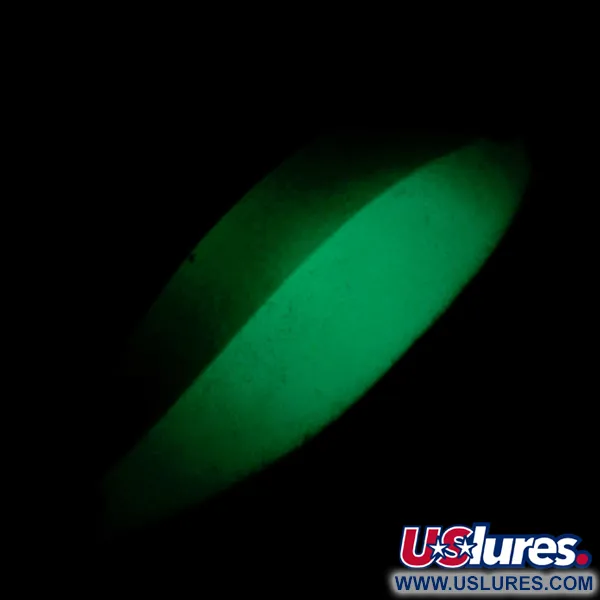 Seneca Little Cleo (Hula Girl) Glow Lepel, Wit/Groen/Nikkel, 18g, #6969