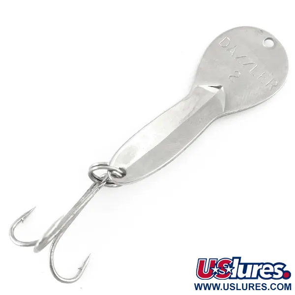 Acme Dazzler #2 Lepel, Nikkel / Groen, 7g, Vintage, #6981