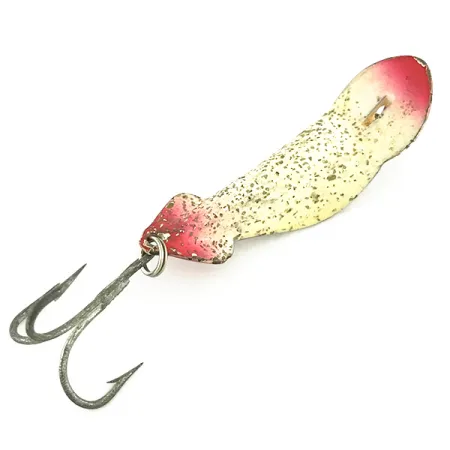 Buck Perry Spoonplug Lepel, Wit/Rood/Zilveren Glitter, 5g, #6984