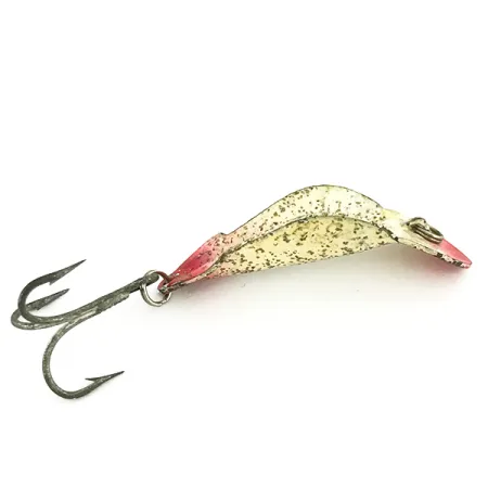 Buck Perry Spoonplug Lepel, Wit/Rood/Zilveren Glitter, 5g, #6984