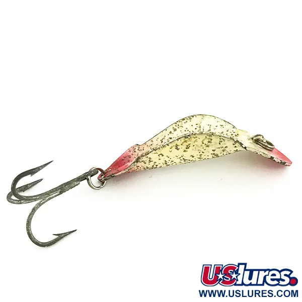 Buck Perry Spoonplug Lepel, Wit/Rood/Zilveren Glitter, 5g, #6984