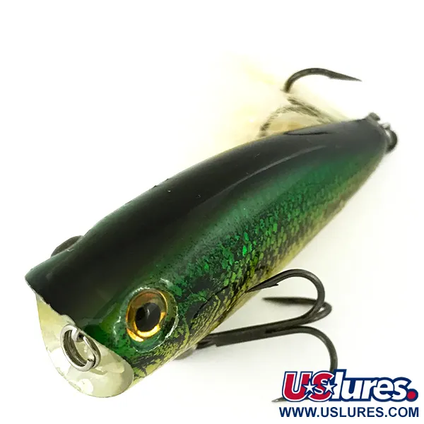 Heddon Excalibur POP'N IMAGE Popper, Bull Frog, 9g, Geveerde Dreg #7006