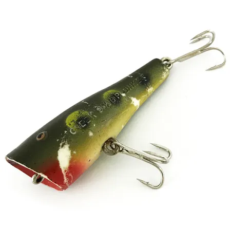 Creek Chub Plunker Oppervlakte-Popper, Frog, 5.5g, Vintage, #7011
