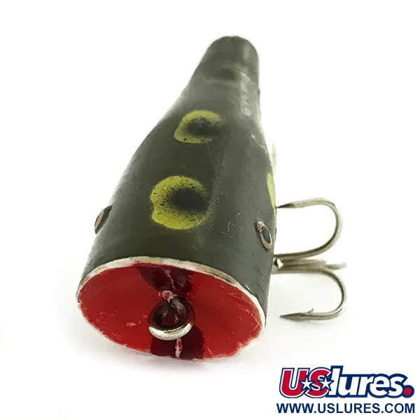Creek Chub Plunker Oppervlakte-Popper, Frog, 5.5g, Vintage, #7011