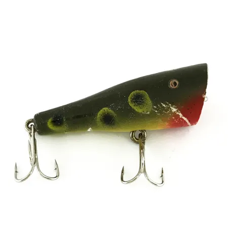Creek Chub Plunker Oppervlakte-Popper, Frog, 5.5g, Vintage, #7011