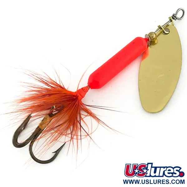 Worden’s Original Rooster Tail UV Spinner, Goud/Oranje, 7g, UV, #7182