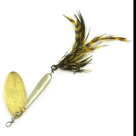 Renosky Lures Swiss Swing 5 Spinner, Nikkel / Messing, 9g, Veren, #7055
