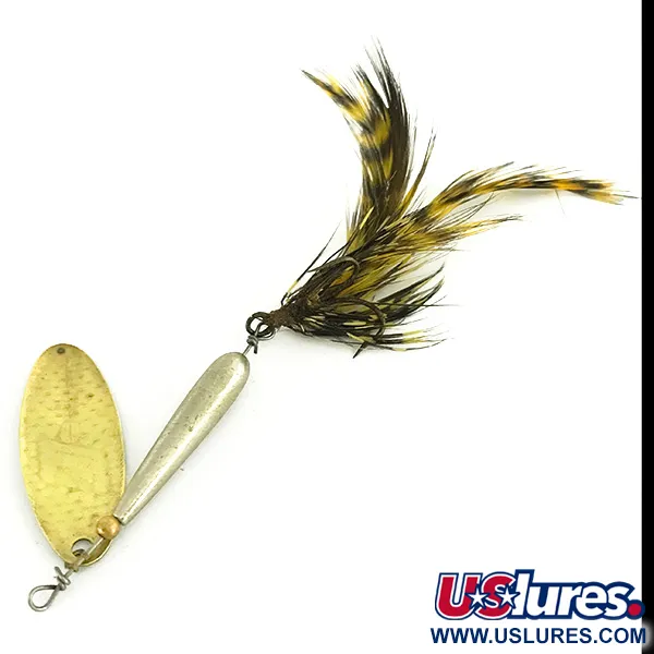 Renosky Lures Swiss Swing 5 Spinner, Nikkel / Messing, 9g, Veren, #7055