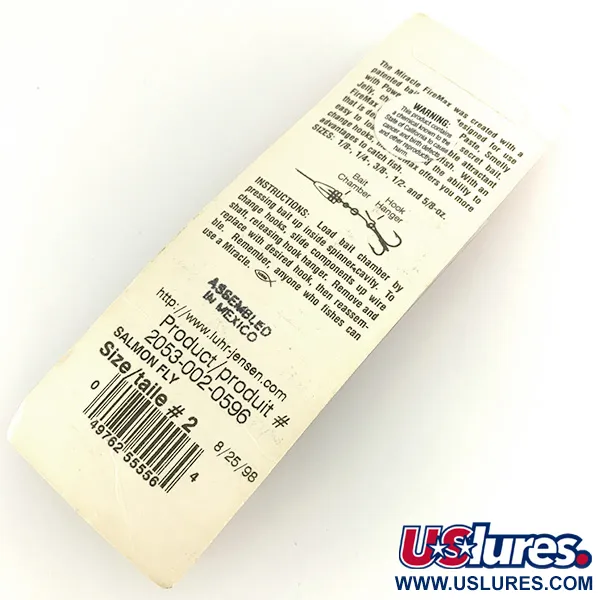 Luhr Jensen Fire Max Miracle 2 Spinner, Goud / Zwart, 7g, #7056