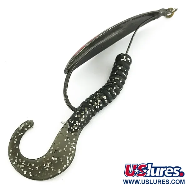 Weedless Johnson Silver Minnow Lepel, Zwart / Rood, 14g, #7071