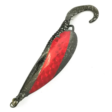 Weedless Johnson Silver Minnow Lepel, Zwart / Rood, 14g, #7071