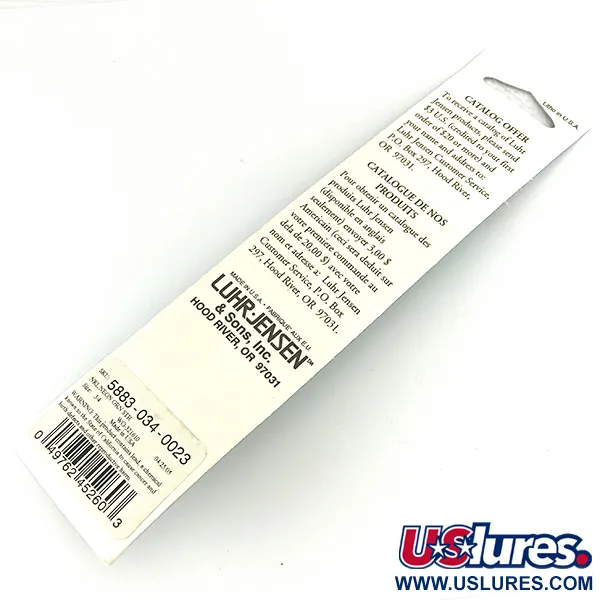 Luhr Jensen Deep Stinger Lepel, Zilver / Groen, 21g, UV, #7085