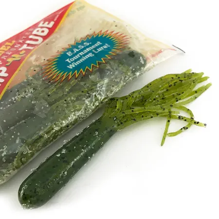 Strike King Flipt-N-Tube Softbait, Green Pumpkin, 13cm, 7st, #7090