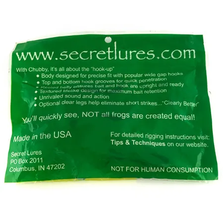 Secret Lures Chubby Frog Softbait, Super Shad, 10cm, #7095