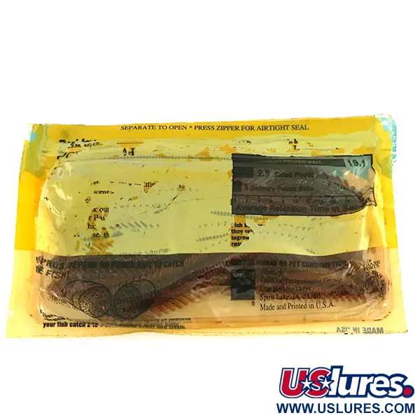 Berkley Power Worm softbait, Red, 17.3g, Geribbeld lichaam, #7097