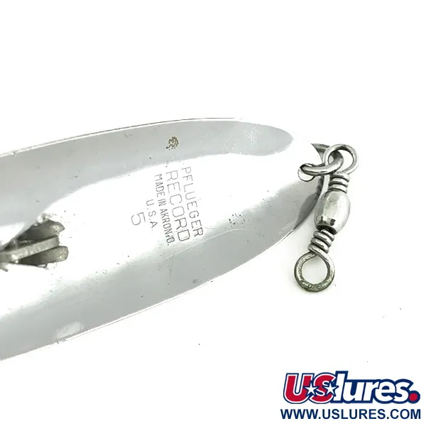 Pflueger Record Lepel, Nikkel, 20g, Weedless, #7116