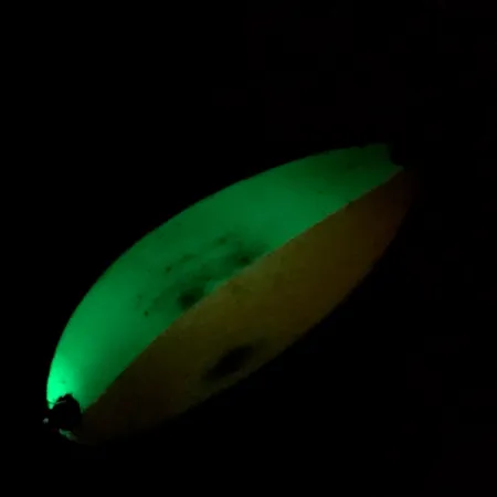 Seneca Little Cleo Glow trolling lepel, Wit/Oranje/Nikkel, 5g, #7120