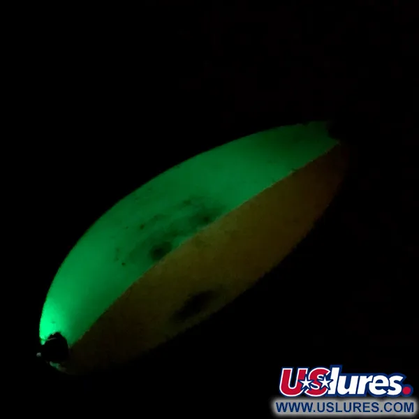 Seneca Little Cleo Glow trolling lepel, Wit/Oranje/Nikkel, 5g, #7120