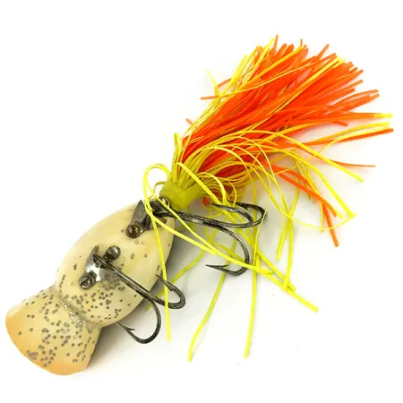 Fred Arbogast Hula Popper Topwater, Frog, 14g, Rubber Skirt, #7126