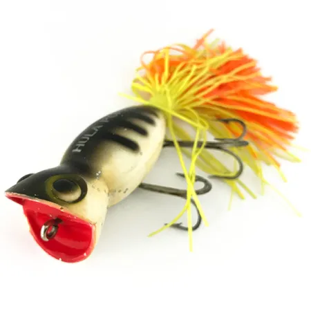 Fred Arbogast Hula Popper Topwater, Frog, 14g, Rubber Skirt, #7126