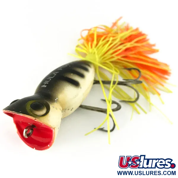 Fred Arbogast Hula Popper Topwater, Frog, 14g, Rubber Skirt, #7126