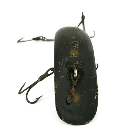 Helin FlatFish Houten Kunstaas, Zwart-Geel, 10g, Spreader-Bar, #7127