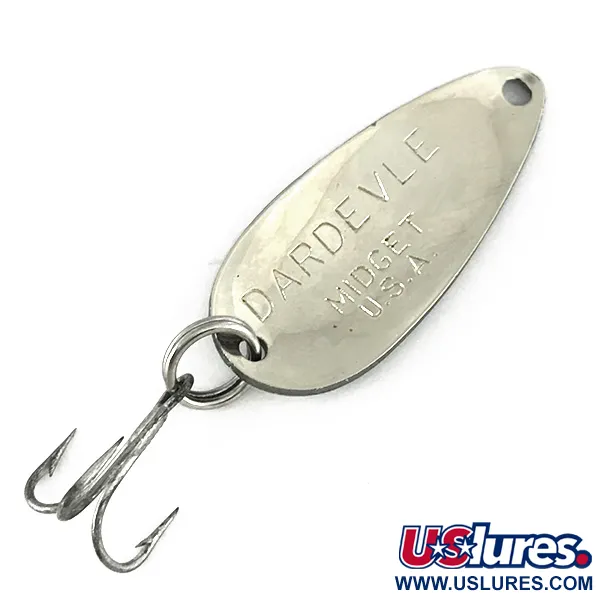 Eppinger Dardevle Midget Lepel, Zwart/Wit/Nikkel, 6g, #7140