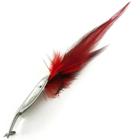 Pflueger Weedless Chum Lepel, Nikkel / Rood, 14g, Wierloos, #7150