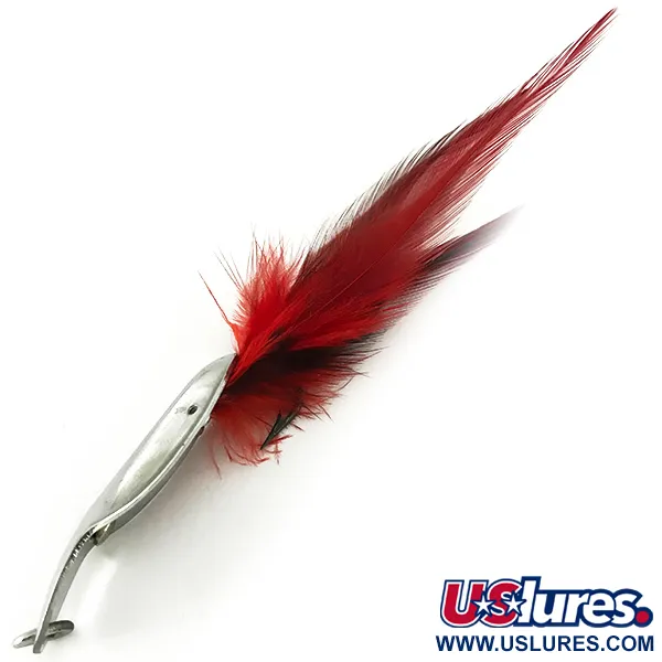 Pflueger Weedless Chum Lepel, Nikkel / Rood, 14g, Wierloos, #7150