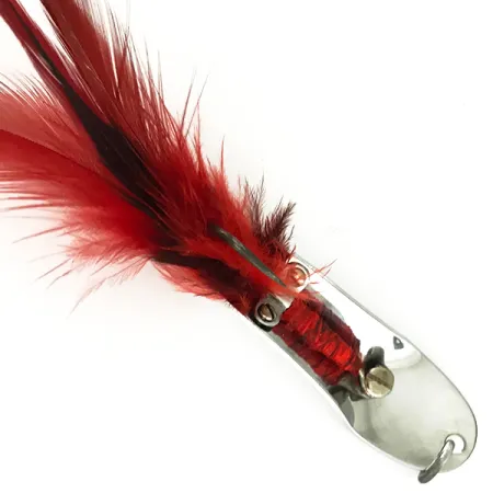 Pflueger Weedless Chum Lepel, Nikkel / Rood, 14g, Wierloos, #7150
