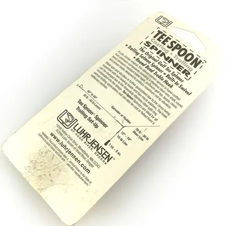 Luhr Jensen Tee Spoon 4 Lepel, Nikkel, 10g, Golf Tee Design, #7154