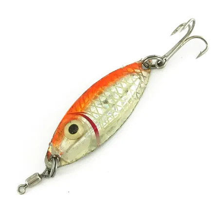 Other Premium Bass Minnow Jig, Spiegelzilver / Oranje, 6,5g, #7174
