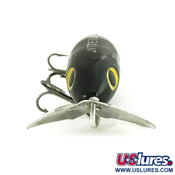Fred Arbogast Jitterbug Oppervlakte-aas, Zwart, 10g, Vintage, #7214