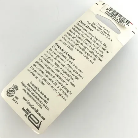 Cotton Cordell Grappler Shad Plug, Goud, 7g, Dieplopend #7255