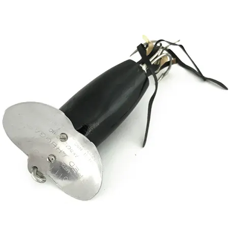 Fred Arbogast Jitterbug Weedless, Zwart, 8.5g, wierloos, #7275