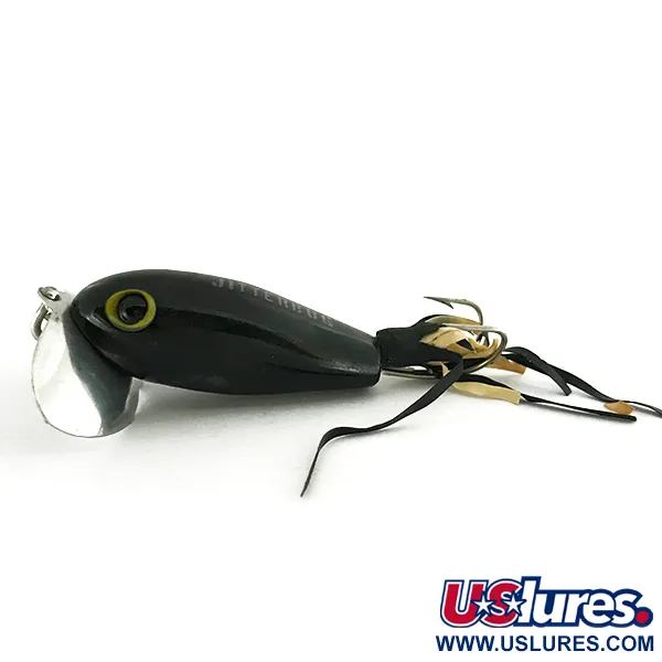 Fred Arbogast Jitterbug Weedless, Zwart, 8.5g, wierloos, #7275