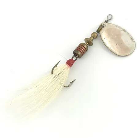 Mepps Aglia 2 dressed - bucktail Spinner, Zilver/Wit, 4.7g, #7292