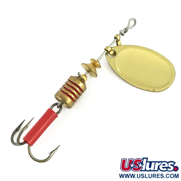 Mepps Aglia 1 Spinner, Goud, 3,5g, Klassiek Blad, #7294