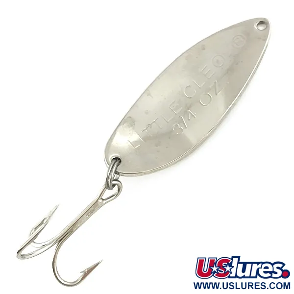 Acme Little Cleo Lepel, Nikkel / Rood, 21g, Gebocheld Profiel, #7299