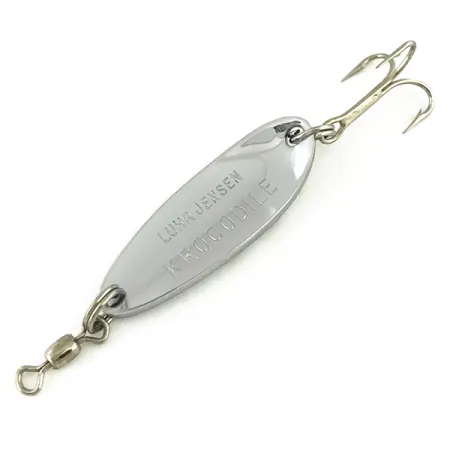 Luhr Jensen Krocodile Lepel, Nikkel / Rood, 7g, Verre Worpen, #7312