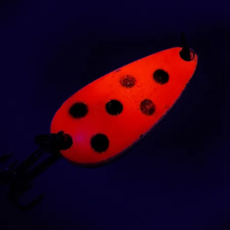 Luhr Jensen UV Lepel, Rood / Zwart / Goud, 7g, UV-coating, #7321