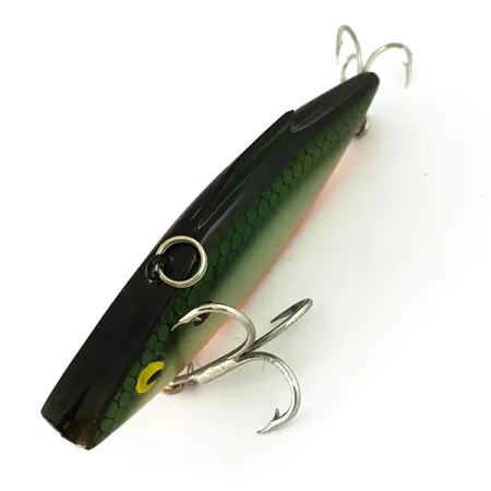 Bill Lewis Rat-L-Trap Lipless Crankbait, Grijs/Groen/Oranje, 14g, #7326