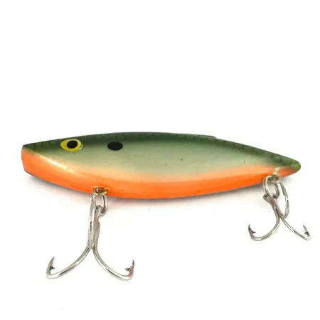 Bill Lewis Rat-L-Trap Lipless Crankbait, Grijs/Groen/Oranje, 14g, #7326