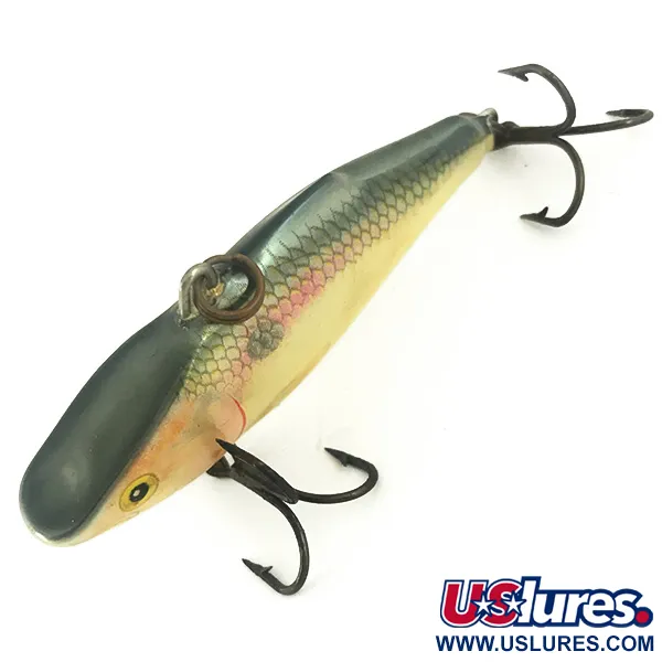 Rapala Rattl'n RAP Lipless Crankbait, Goud-Groen, 11g, Zinkend, #7330