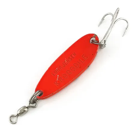 Luhr Jensen Krocodile UV Lepel, Fluorescent Orange / Black, 9g, #7341